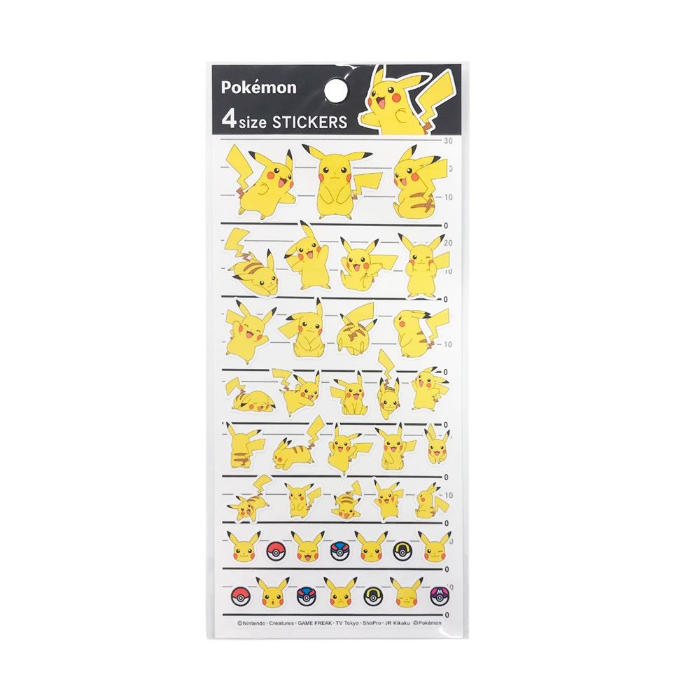 Pokemon Center Sticker Pikachu Set Japon